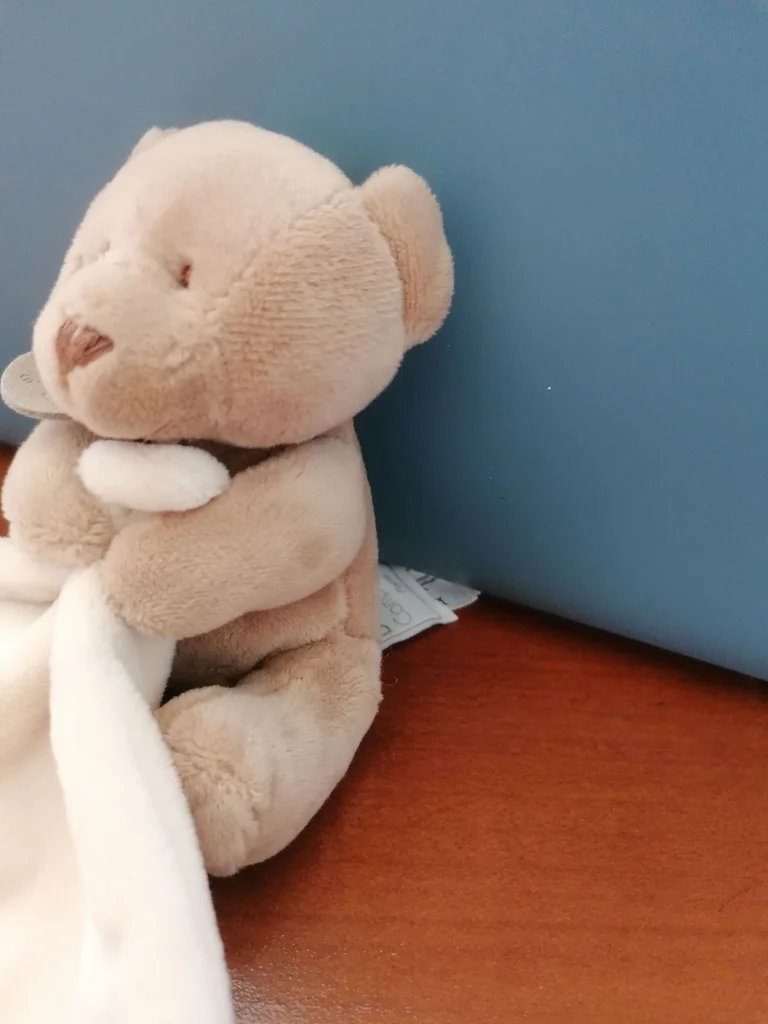Knuffelbeer met zijn zakdoek van Doudou et Compagnie – photo 2